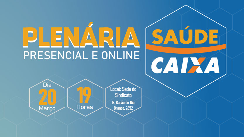 SEEBCG-MS realiza plenária híbrida sobre Saúde Caixa em 20 de março
